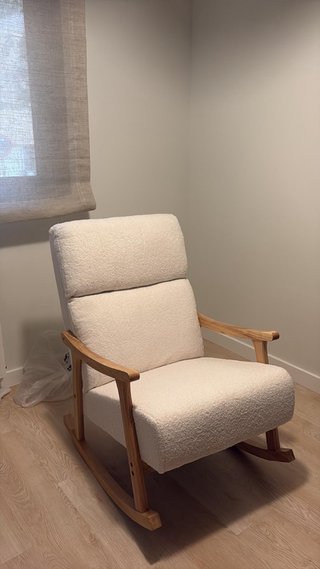 Silla Mecedora HOMCOM Beige