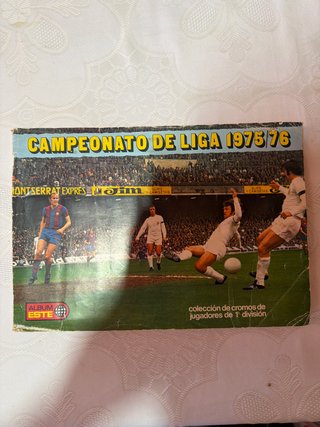 Álbum de Cromos Campeonato de Liga 1975/76