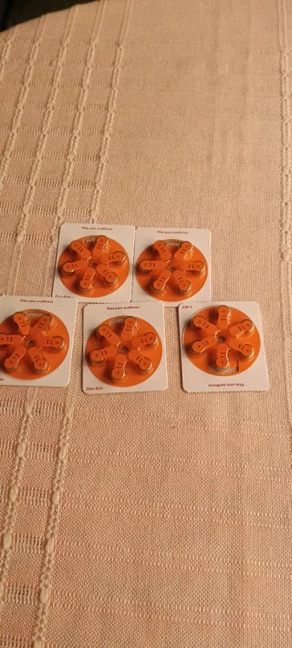 5 Blísteres de Pilas para Audífono (Tipo 13)