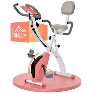 Bicicleta estática plegable, acero, magnética, LCD