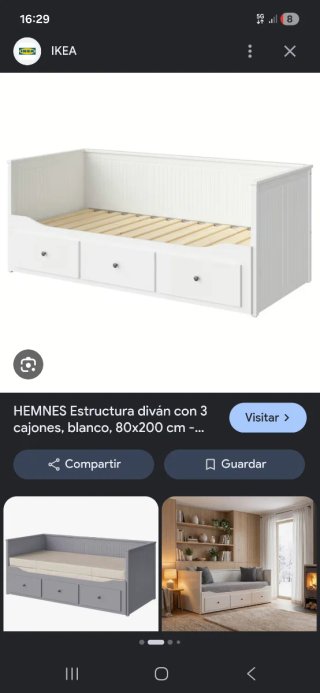 Diván IKEA Hemnes Blanco