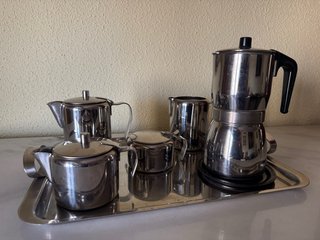 Juego de Café y Té Vintage de Acero
