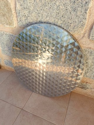 Tablero de Mesa Redondo Acero 60 cm