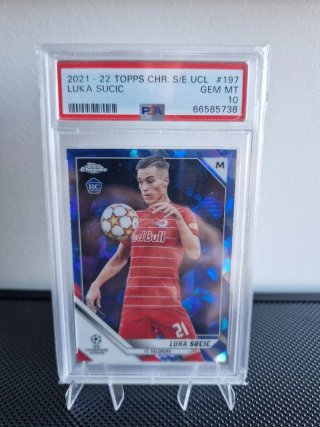 Carta Luka Sucic 2021-22 Topps Chrome PSA 10