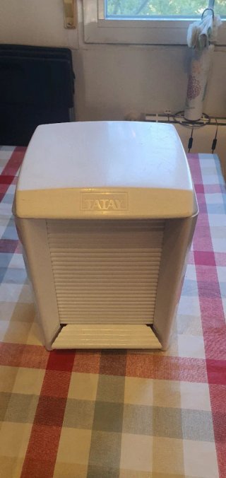 Papelera de baño Tatay blanca