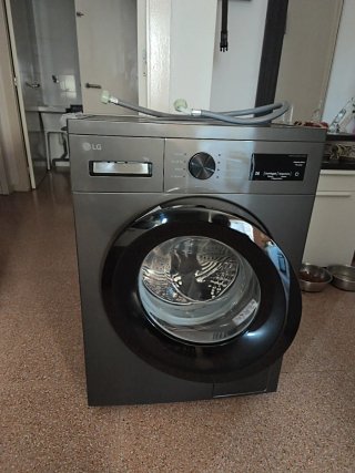 Lavadora LG 9kg Gris