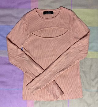 Camiseta Rosa Palo Bershka Talla S