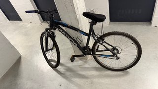 Bicicleta de Montaña B'Twin Negra y Azul Tamaño M