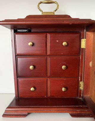 Reloj de mesa, caja, joyero Vintage