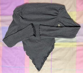 Camiseta Asimétrica Gris