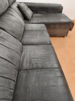 Sofá Chaise Longue Gris