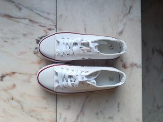 Zapatillas Casuales Blancas Talla 37