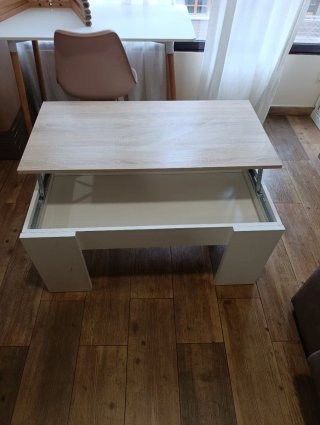 Mesa de centro elevable