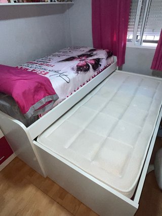 Cama Juvenil con Cama Supletoria y Cajón