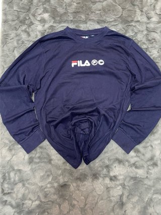 Camiseta Fila Manga Larga Azul