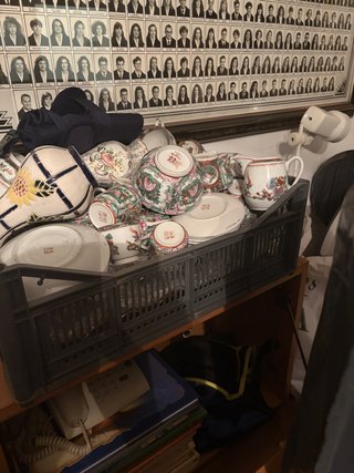Lote de porcelana china decorada