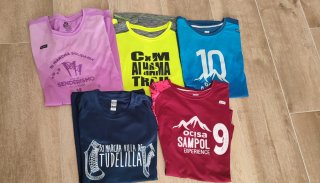 Lote 5 Camisetas Técnicas de Montaña