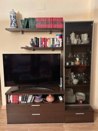Mueble de Salón con Vitrina