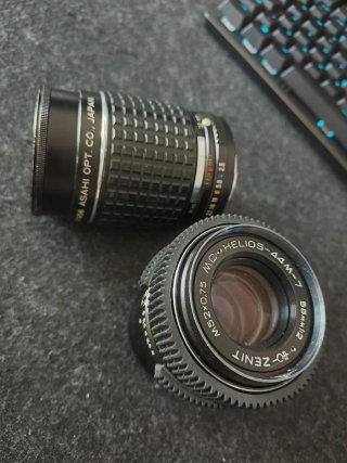 Lentes Helios 44M-7 y Asahi