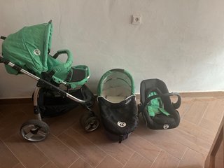 Carrito de bebé 3 en 1 con capazo y silla