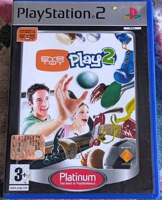 PS2 Eye toy play 2 Platinum 🇮🇹 Testato