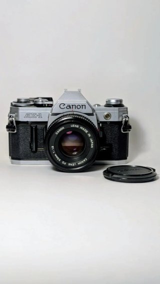 Cámara Canon AE-1 + 50mm 1.8