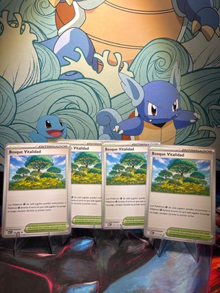 4 Cartas Pokémon Bosque Vitalidad
