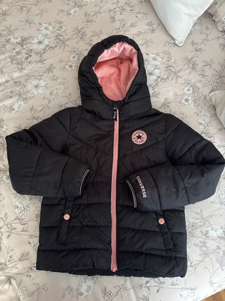 Cazadora Converse Negra Talla S (9-10 años)