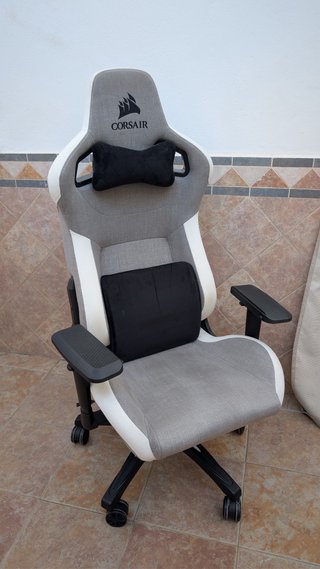 Silla Gaming Corsair T3 Rush blanca