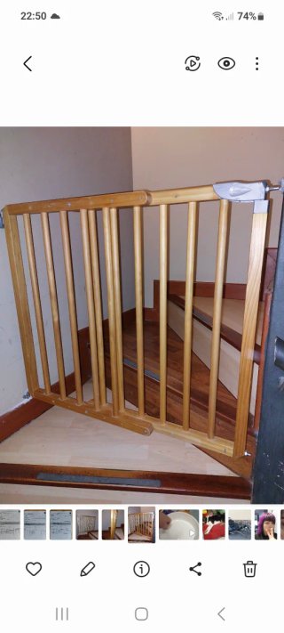 Valla Salvaescaleras de Madera