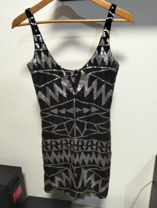 Vestido Stradivarius Lentejuelas Talla S