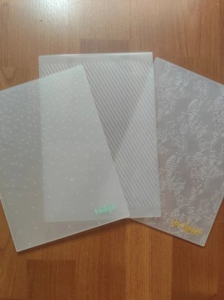 Set de 3 Carpetas de Embossing Scrapbooking