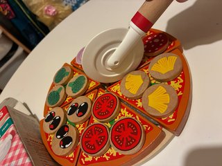 Pizza de Juguete de Madera