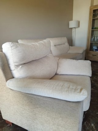 Pack de sofá y sillones beige