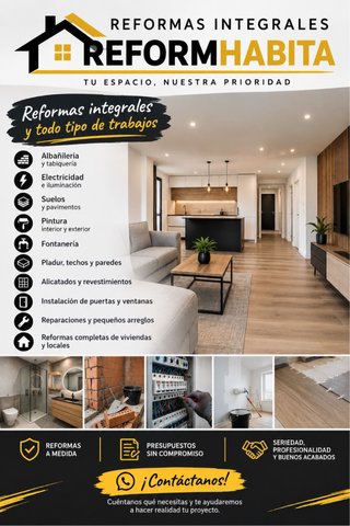 Reformas integrales y todo tipo de reparaciones