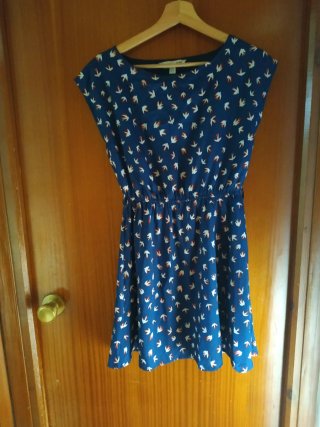 Vestido Estampado Azul