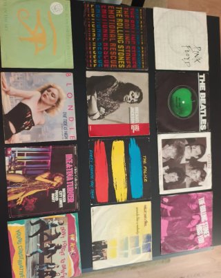 Lote de 12 Vinilos Singles Rock/Pop