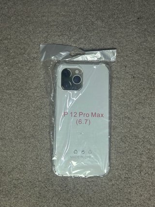 Funda transparente iPhone 12 Pro Max (Nueva)