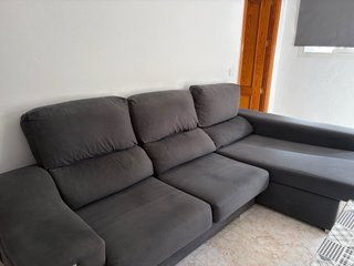 Sofá Gris de Tela