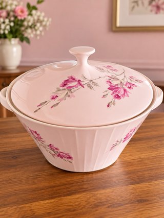 Chollo vajilla Pontesa de Porcelana Rosa
