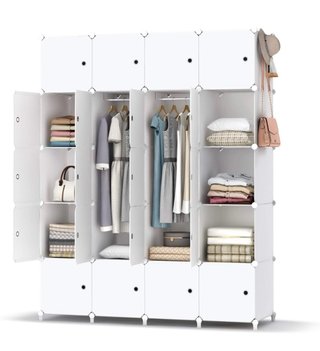 Armario Modular de 20 Cubos Blanco