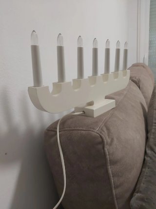 Lámpara Candelabro IKEA Blanca