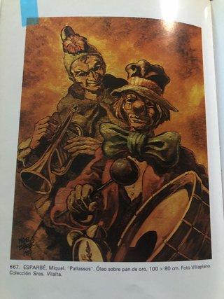 Cuadro Pallassos de Miquel Esparbé
