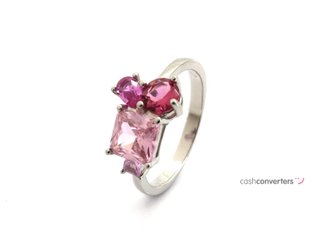 anillo plata 925mm con piedra con circonita