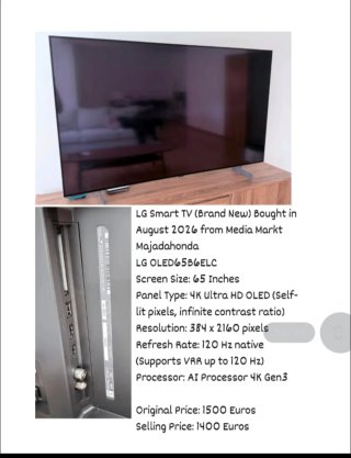 LG Smart TV OLED 65 pulgadas 4K