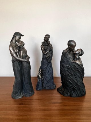 Set de 3 Figuras Decorativas de Metal