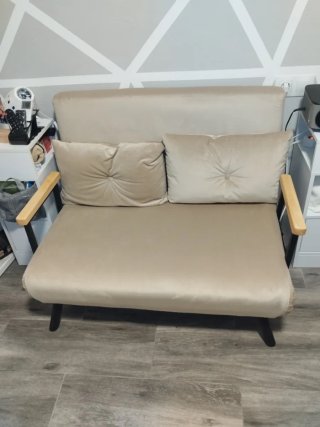 Sofá Cama Plegable Beige