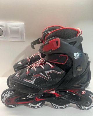 Patines en línea Oxelo negros y rojos