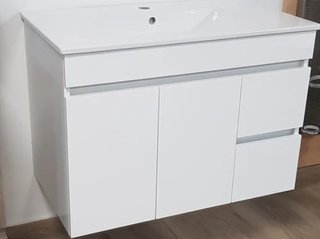 Mueble de baño blanco 80cm con lavabo