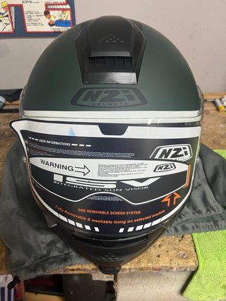 Casco Modular NZI Combi Verde Mate